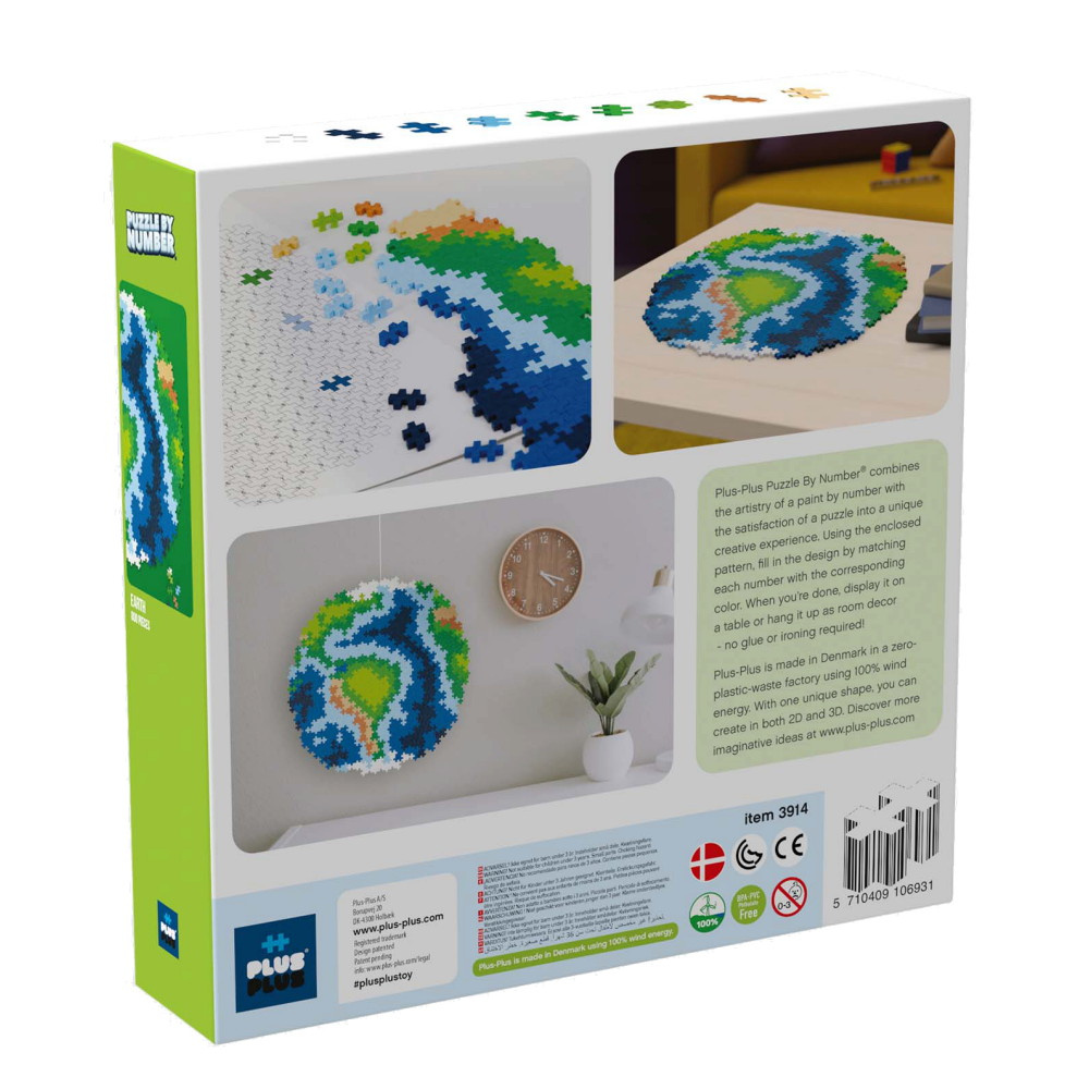 Plus-Plus - Pussla med nummer Jorden 