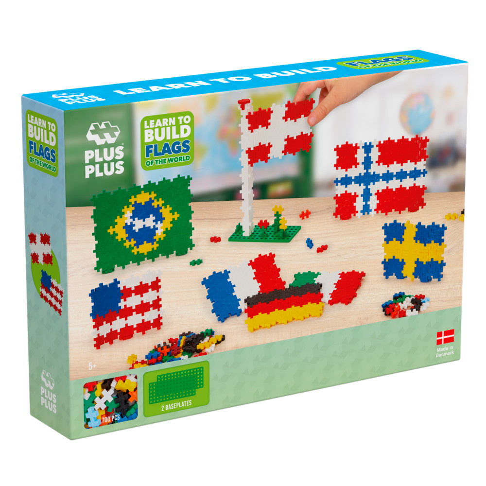 Plus-Plus - Lär dig bygga Flaggor från hela världen