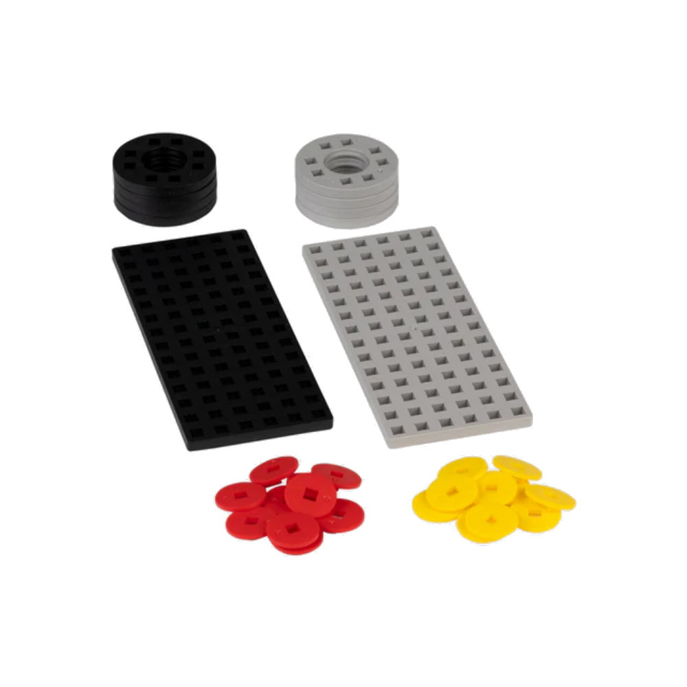 Plus-Plus - Byggplattor och Hjul - Svart & Grå