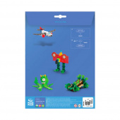 Plus-Plus - Byggplattor och Hjul - Röd & Gul Plus-Plus - Byggplattor och Hjul - Röd & Gul