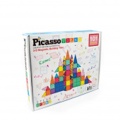 PicassoTiles 3-D Magnetiska Byggnadsplattor 101 Delar