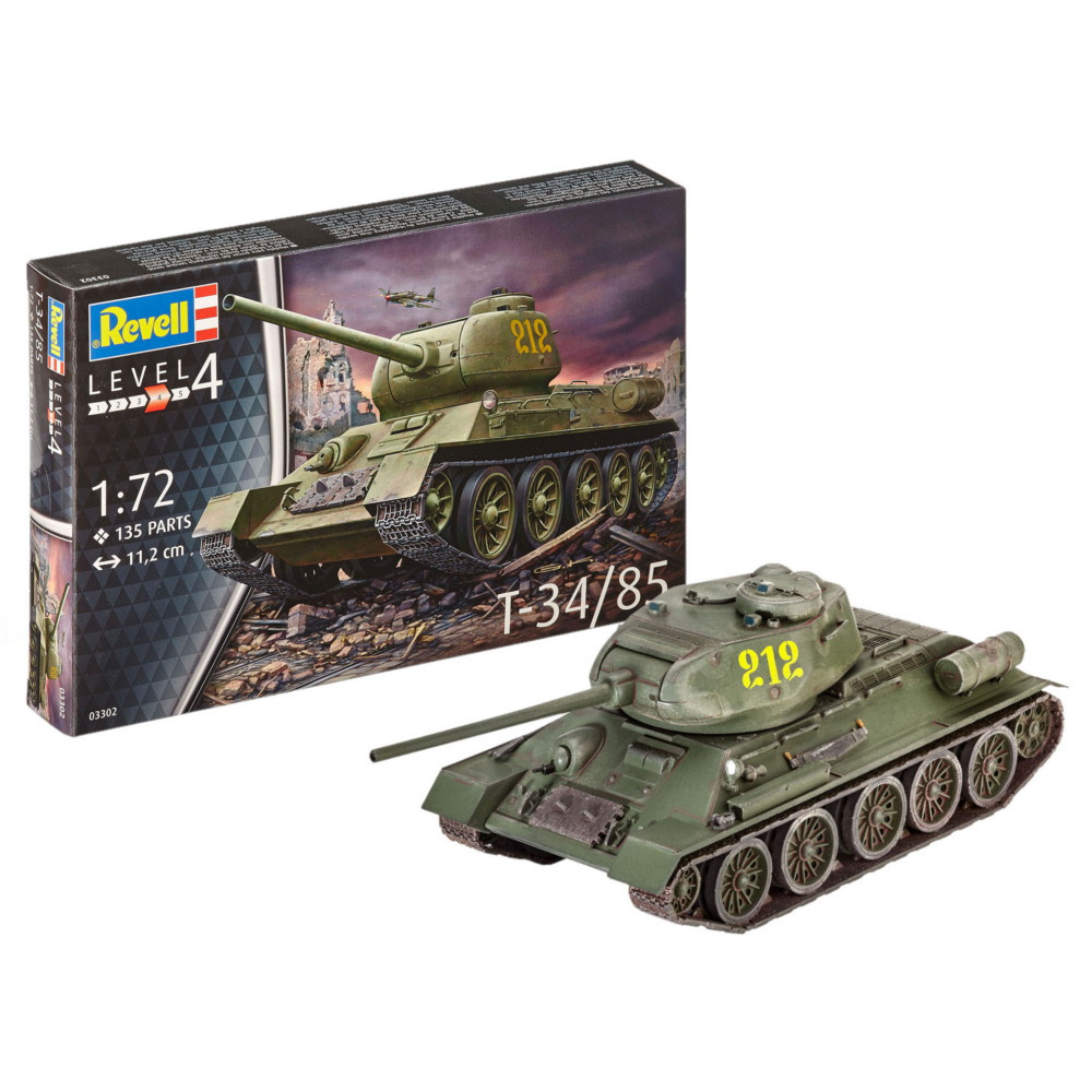 Revell - T-34/85 1:72 - 135 Bitar