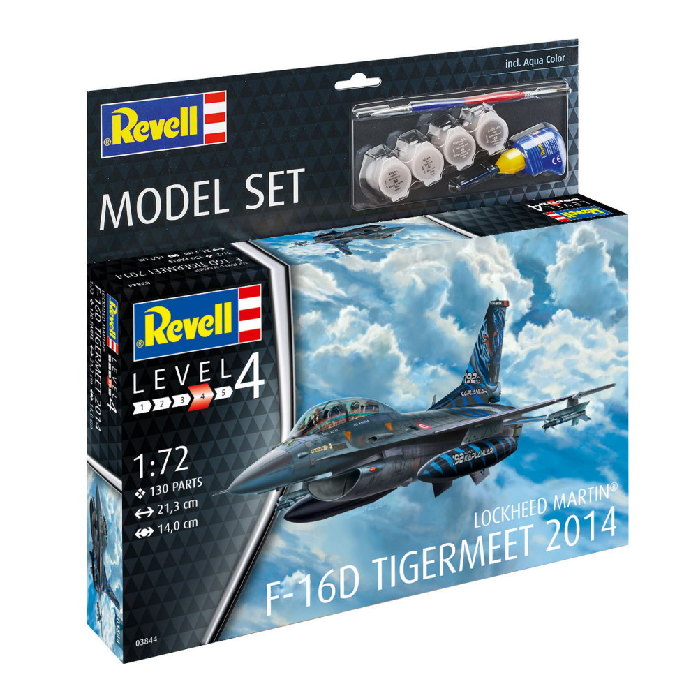 Revell Model Set - Lockheed Martin F-16D 1:72 - 130 Bitar