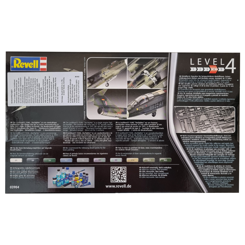 Revell - Lockheed Martin F-104G Starfighter 1:72 - 60 Bitar