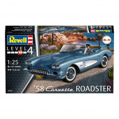 Revell - ´58 Corvette Roadster 1:25 - 137 Bitar Revell - ´58 Corvette Roadster 1:25 - 137 Bitar