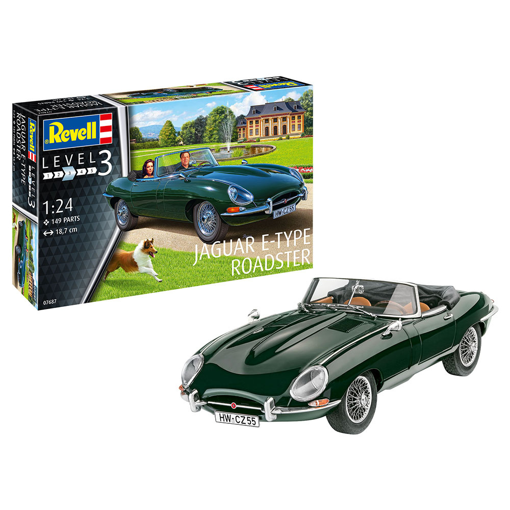 Revell - Jaguar E-Type Roadster 1:24 - 149 Bitar
