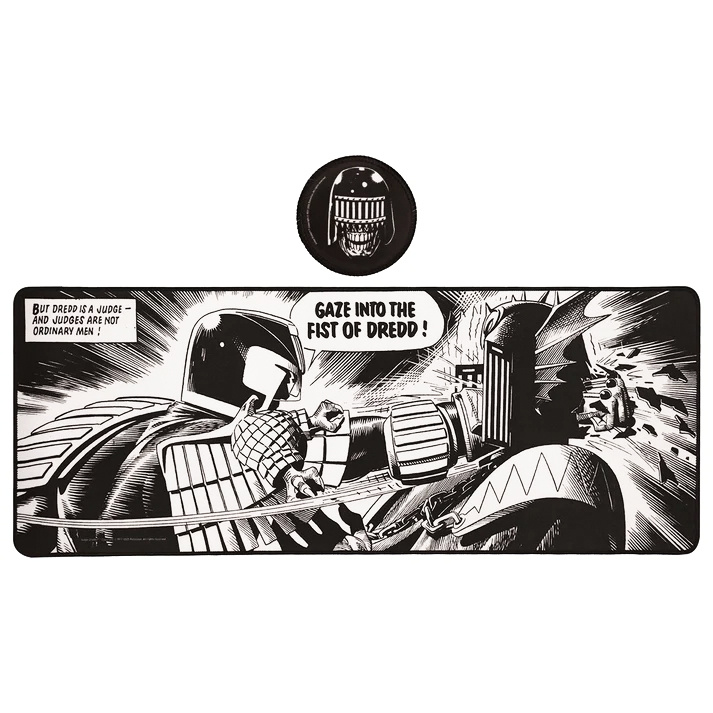 2000 AD Judge Dredd Desk Pad and Coaster Set