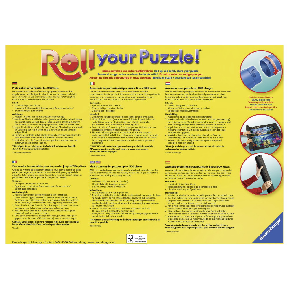 SKADAT Ravensburger: Pusselmatta 300-1500 bitar