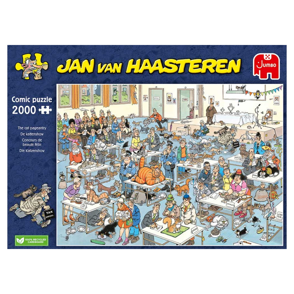 SKADAT Jan van Haasteren Pussel - The cat pageantry 2000 Bitar