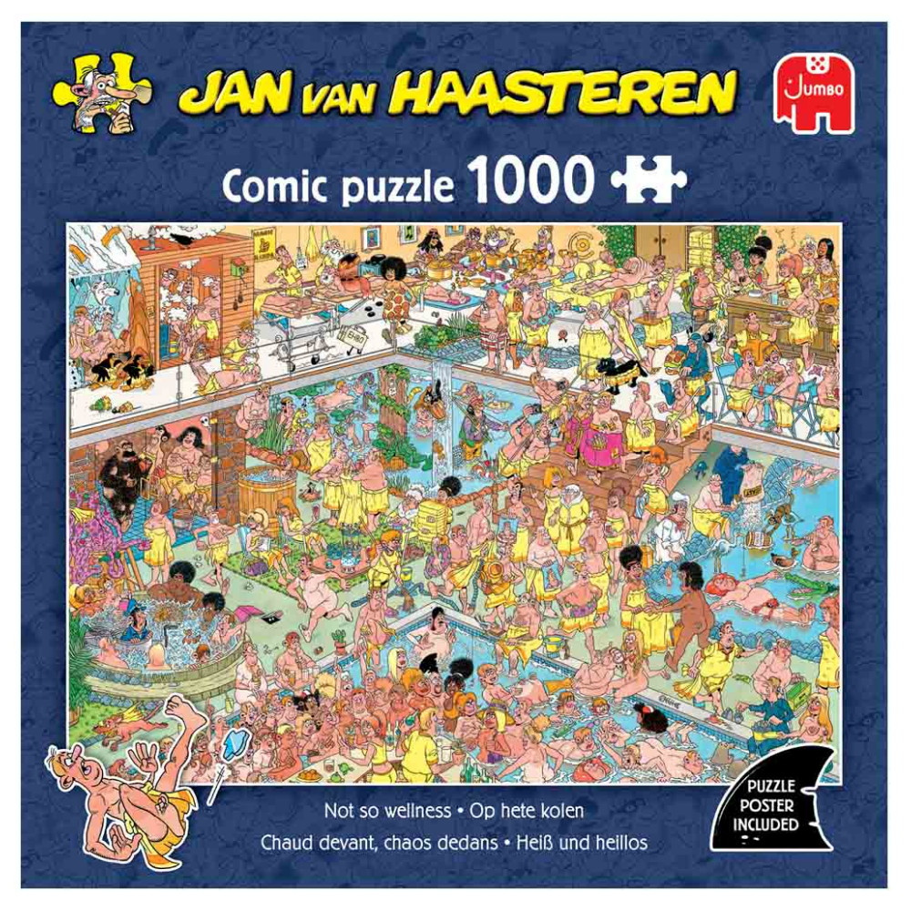 SKADAT Jan van Haasteren Pussel: Not so wellness 1000 Bitar