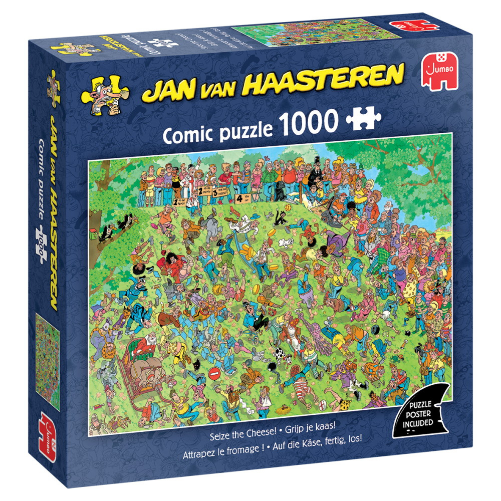 SKADAT Jan van Haasteren Pussel: Seize the Cheese 1000 Bitar