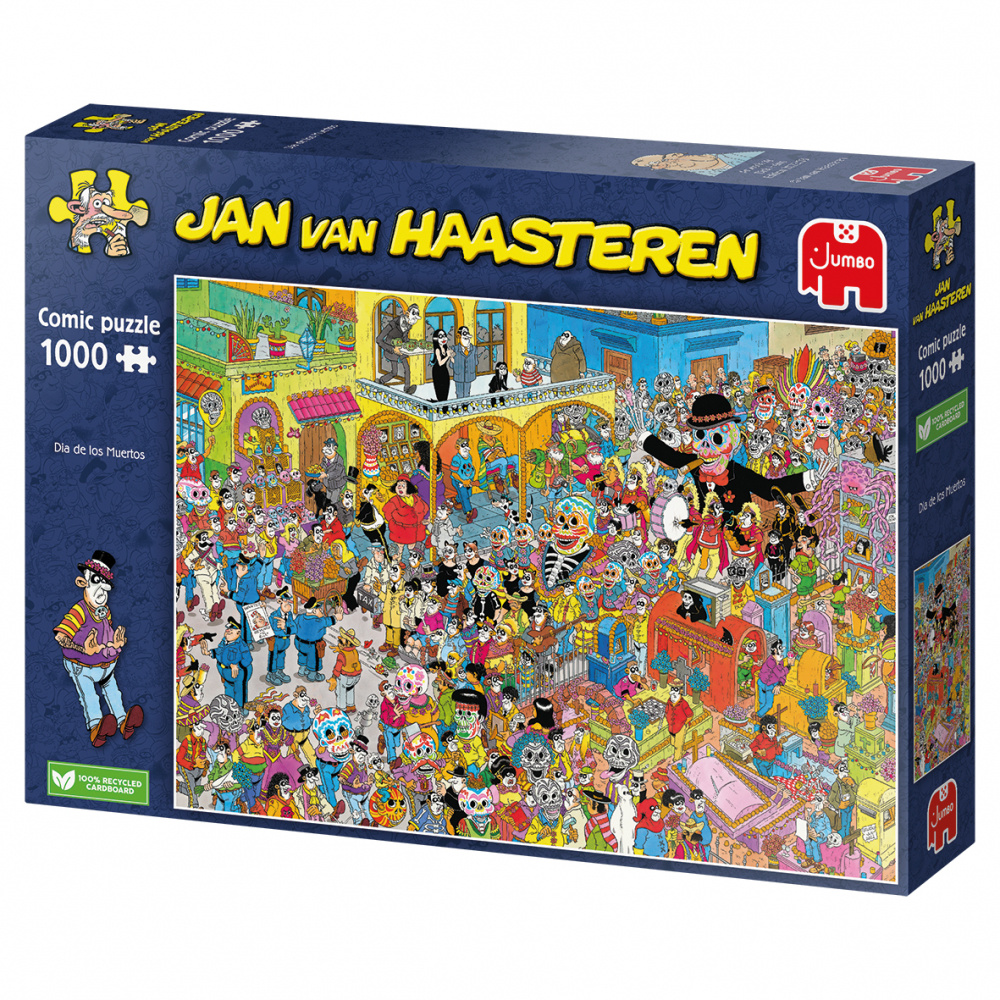 SKADAT Jan van Haasteren Pussel: Dia de los Muertos 1000 bitar
