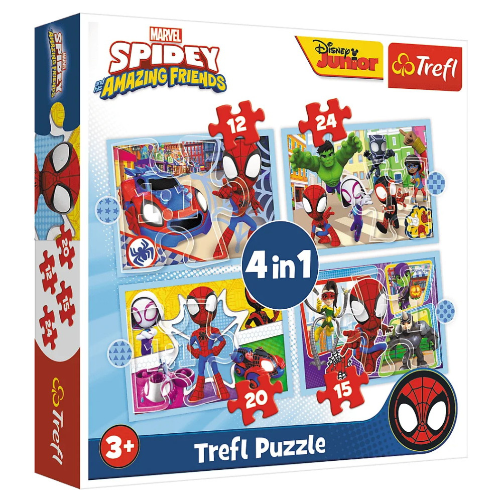 SKADAT Trefl Pussel Spiday's team 12-24 Bitar