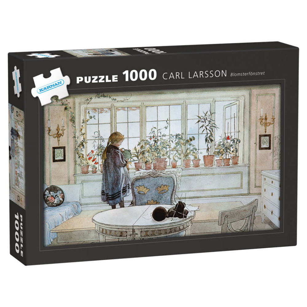 SKADAT Kärnan Pussel: Carl Larsson - Blomsterfönstret 1000 Bitar