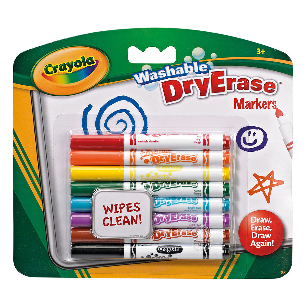 SKADAT Crayola whiteboard pennor 8 st