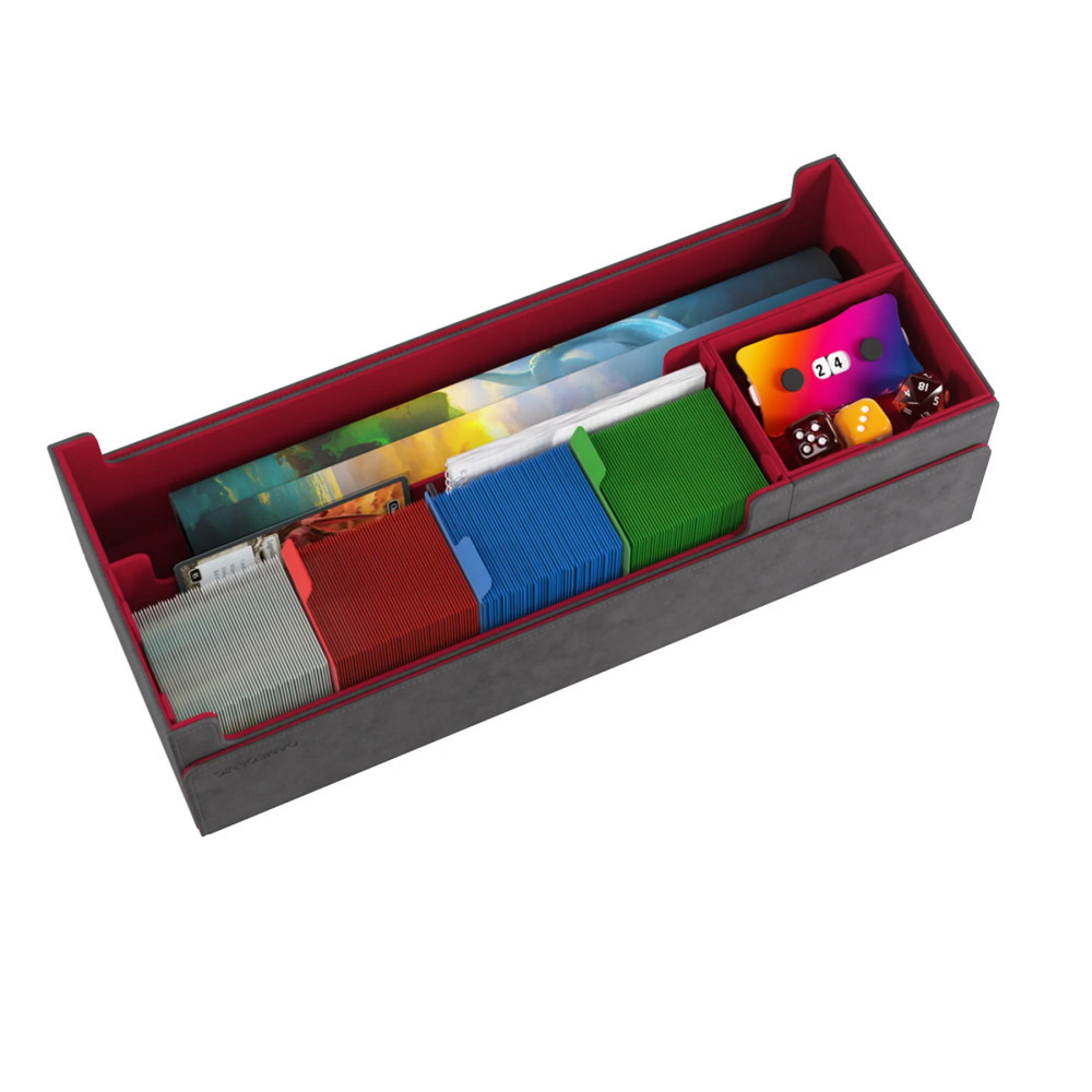 SKADAT GameGenic Cards' Lair Pro 1000+ Convertible Grey/Red