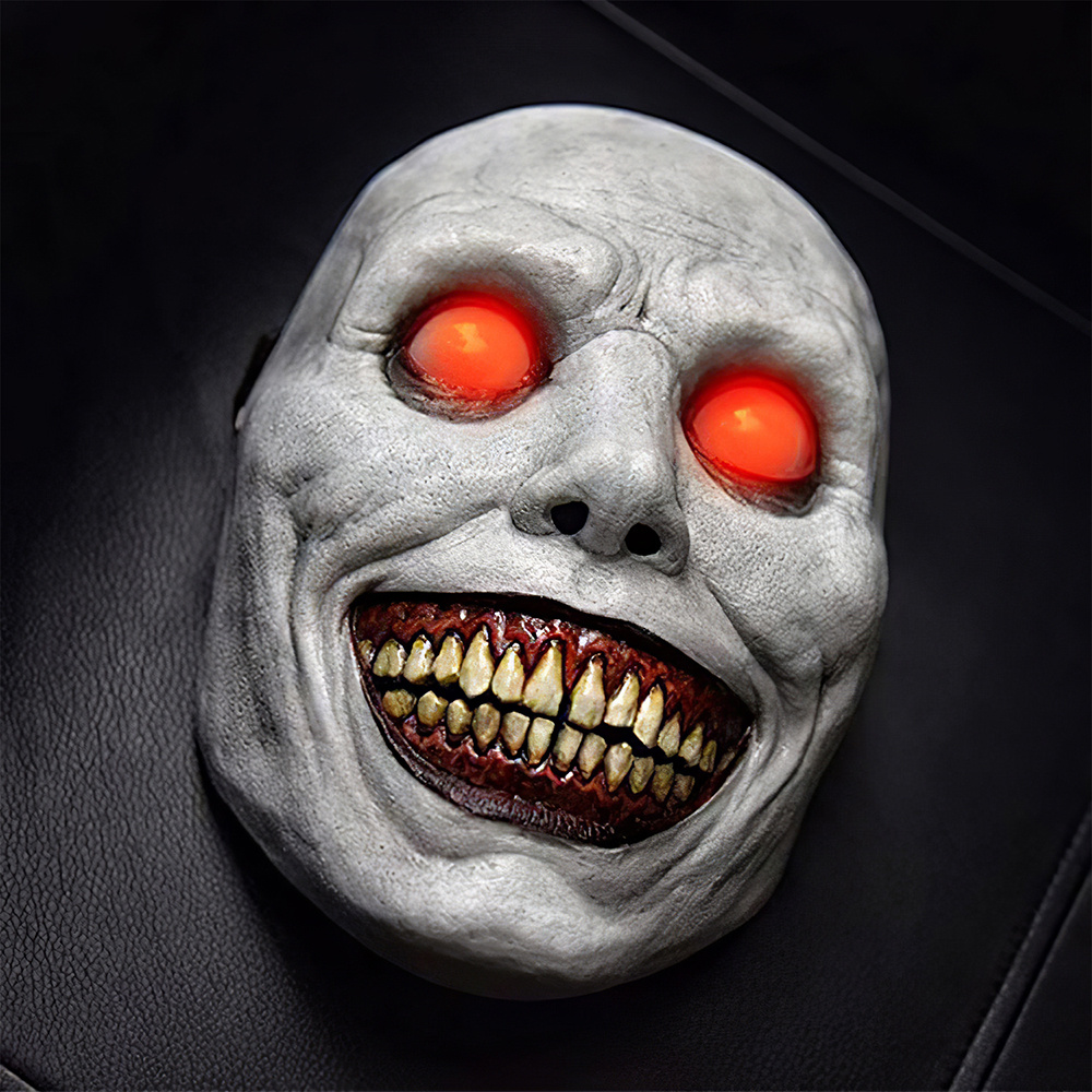 Latex Mask Red Eyes