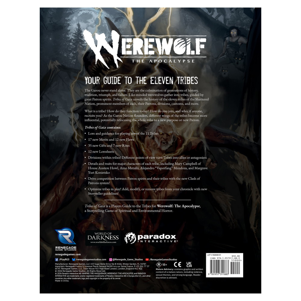 Werewolf: The Apocalypse RPG - Tribes of Gaia