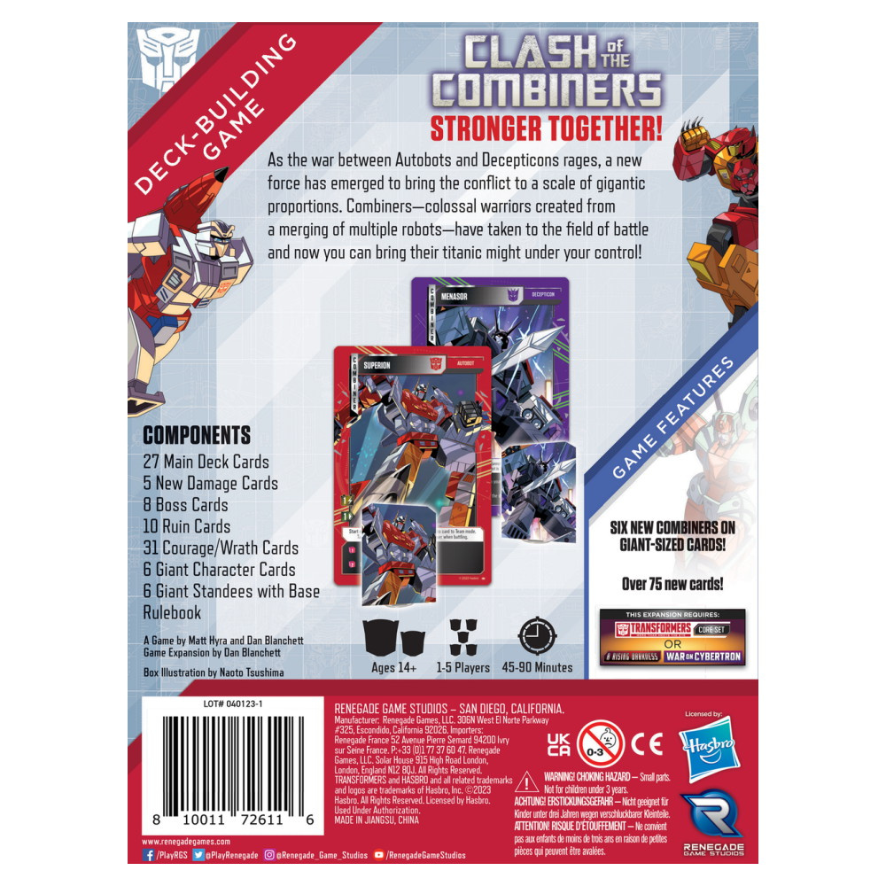 Transformers Deck-Building Game: Clash of the Combiners (Exp.)