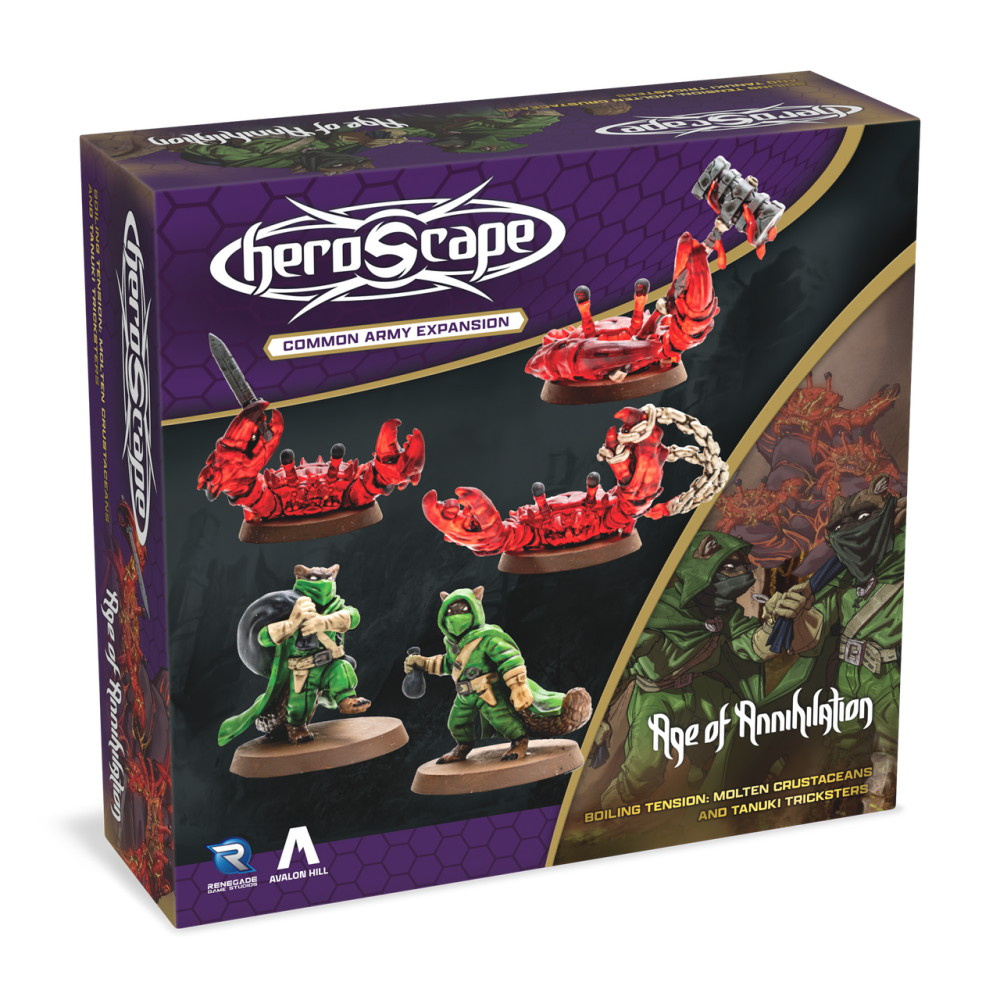 Heroscape: Boiling Tension - Molten Crustaceans & Tanuki Tricksters Army Expansion