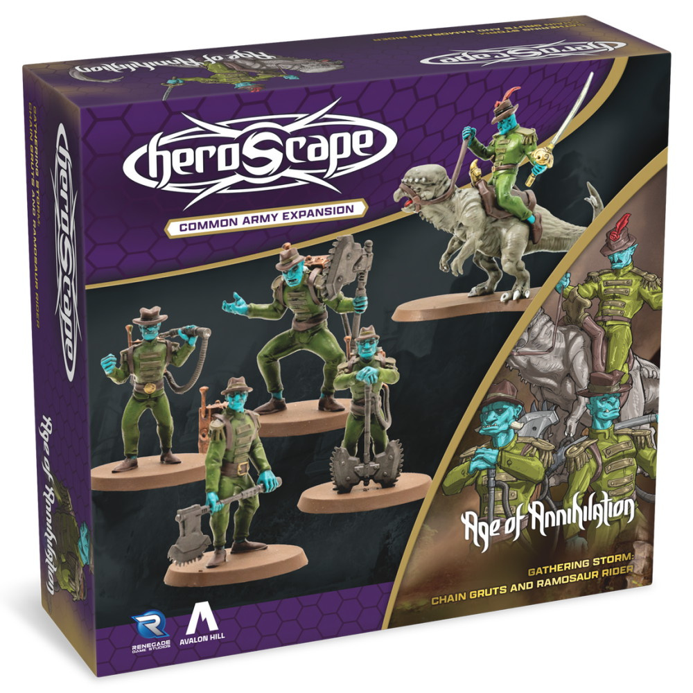 Heroscape: Chain Gruts & Ramosaur Rider Common Army Expansion