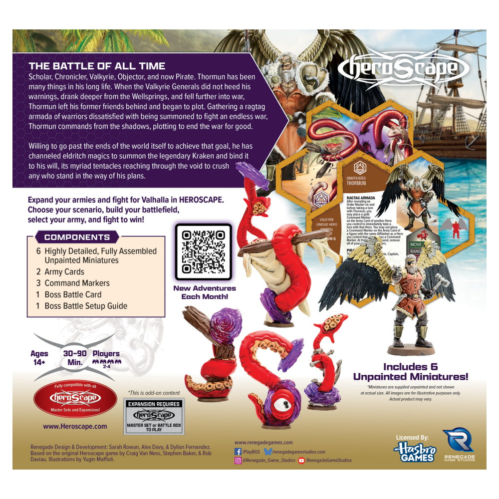 Heroscape: Thormun's Thunder - Thormun and Kraken Army Expansion