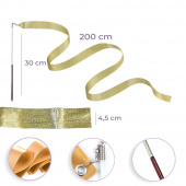 Gymnastikband Gyllene 2 st Gymnastikband Gyllene 2 st