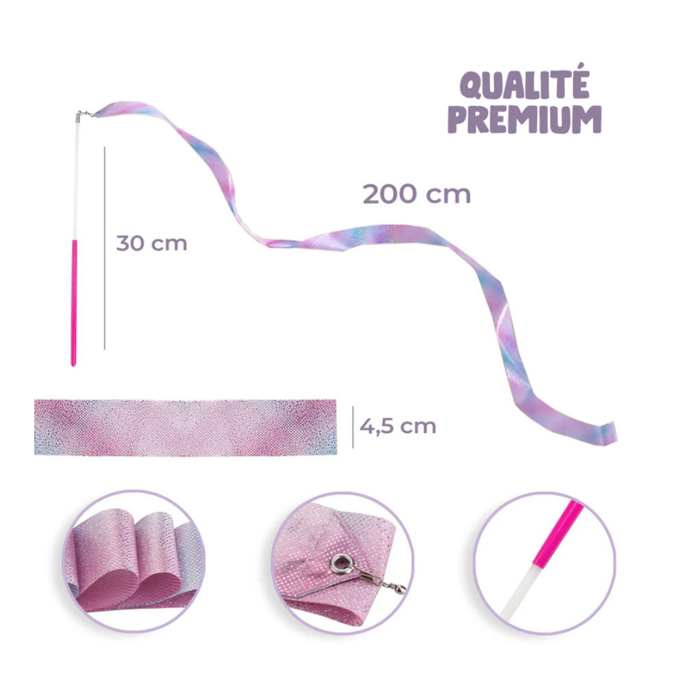 Gymnastikband Rosfärgade 2 st