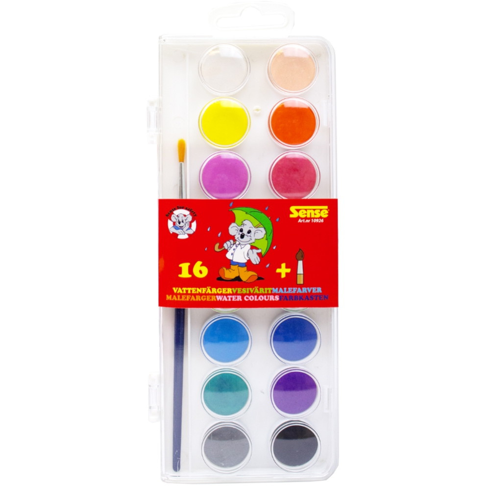 Sense - Vattenfärg 16-Pack