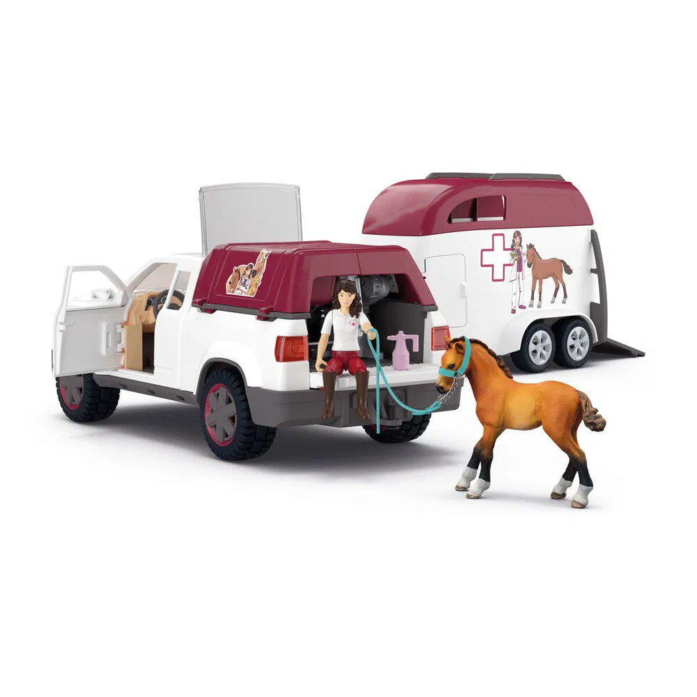 Schleich Mobil Veterinär Med Släp