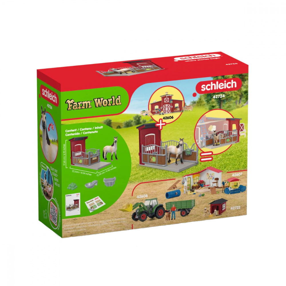 Schleich Ponny box med mustangsto