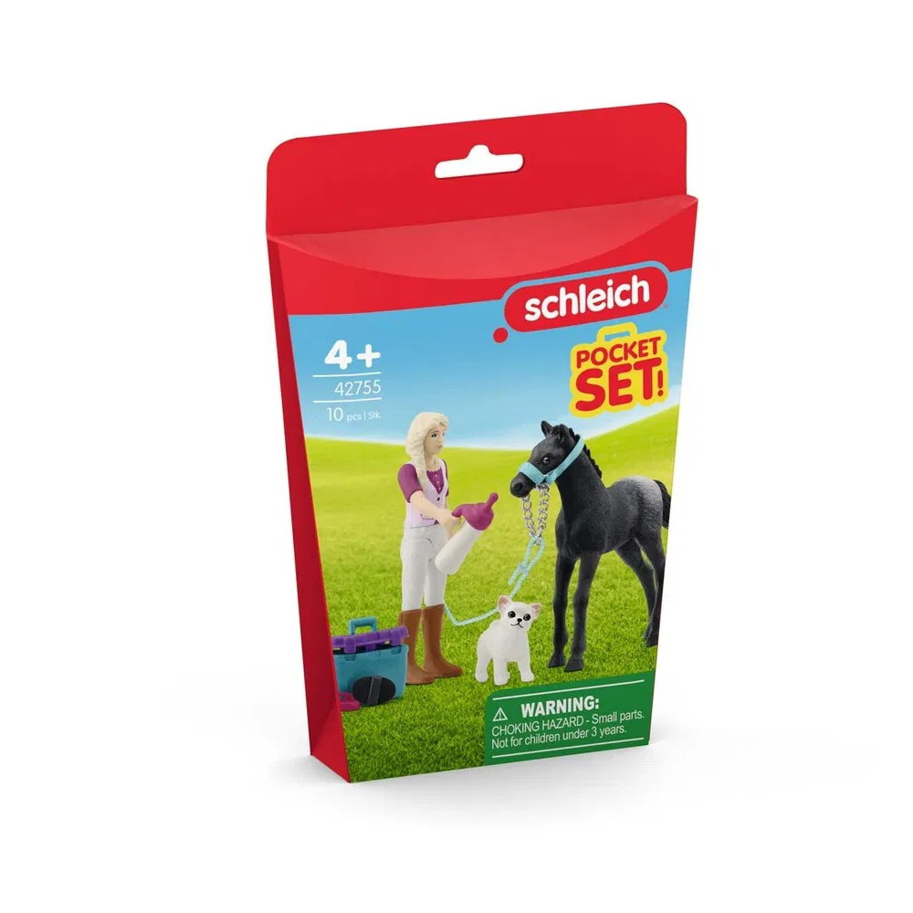 Schleich Skötselset för föl