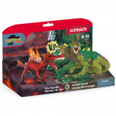 Schleich Fire Saurian vs. Jungle Lizard Schleich Fire Saurian vs. Jungle Lizard