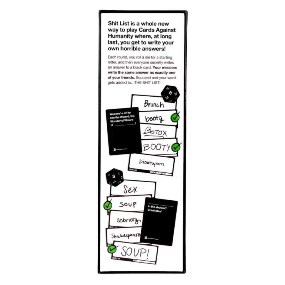 Cards Against Humanity: Twists - Shit List