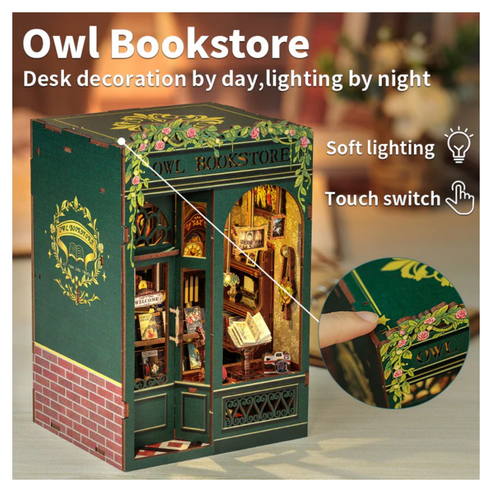 Book Nook Kit - Owl Bookstore