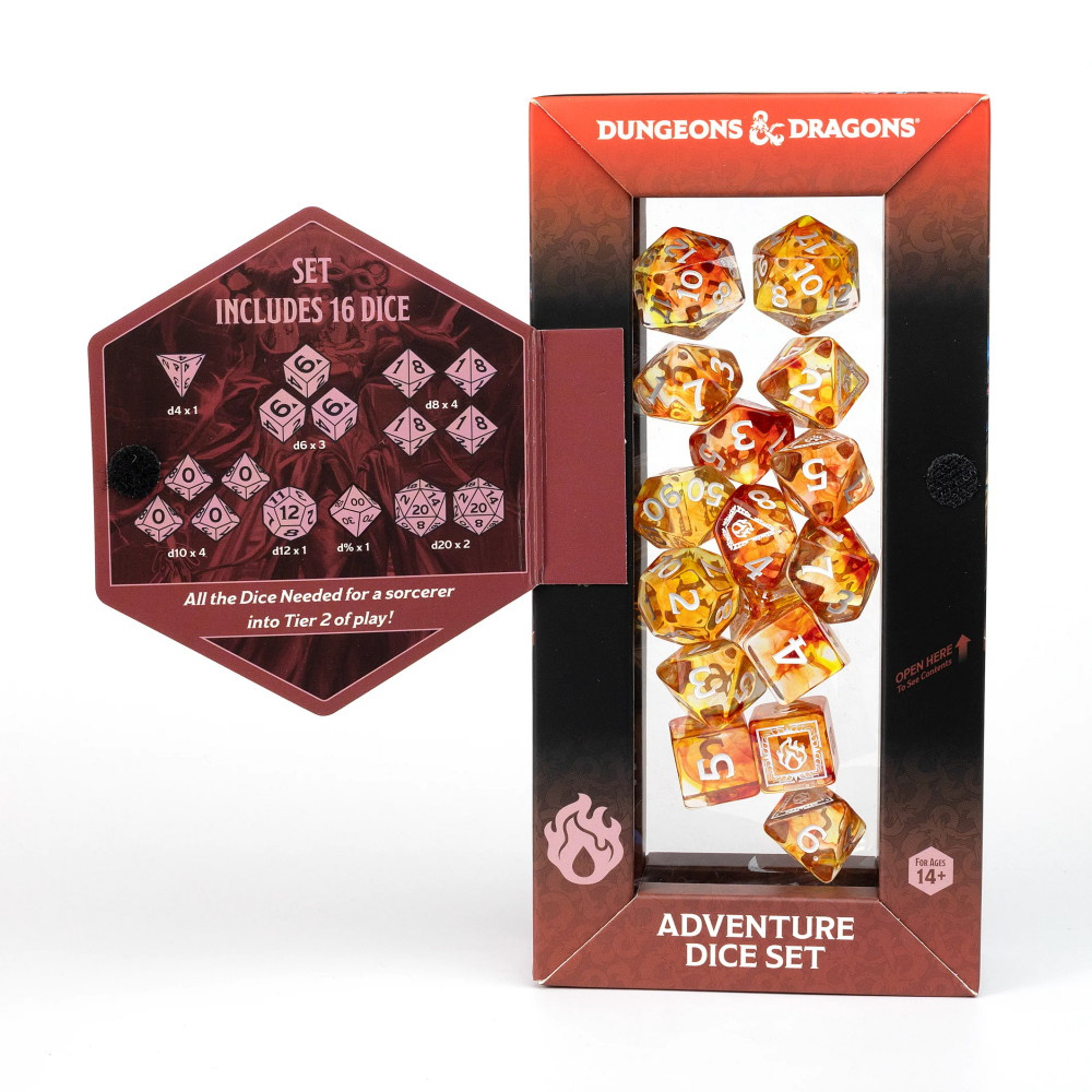 Dungeons & Dragons: Adventure Dice Set - Sorcerer Orange