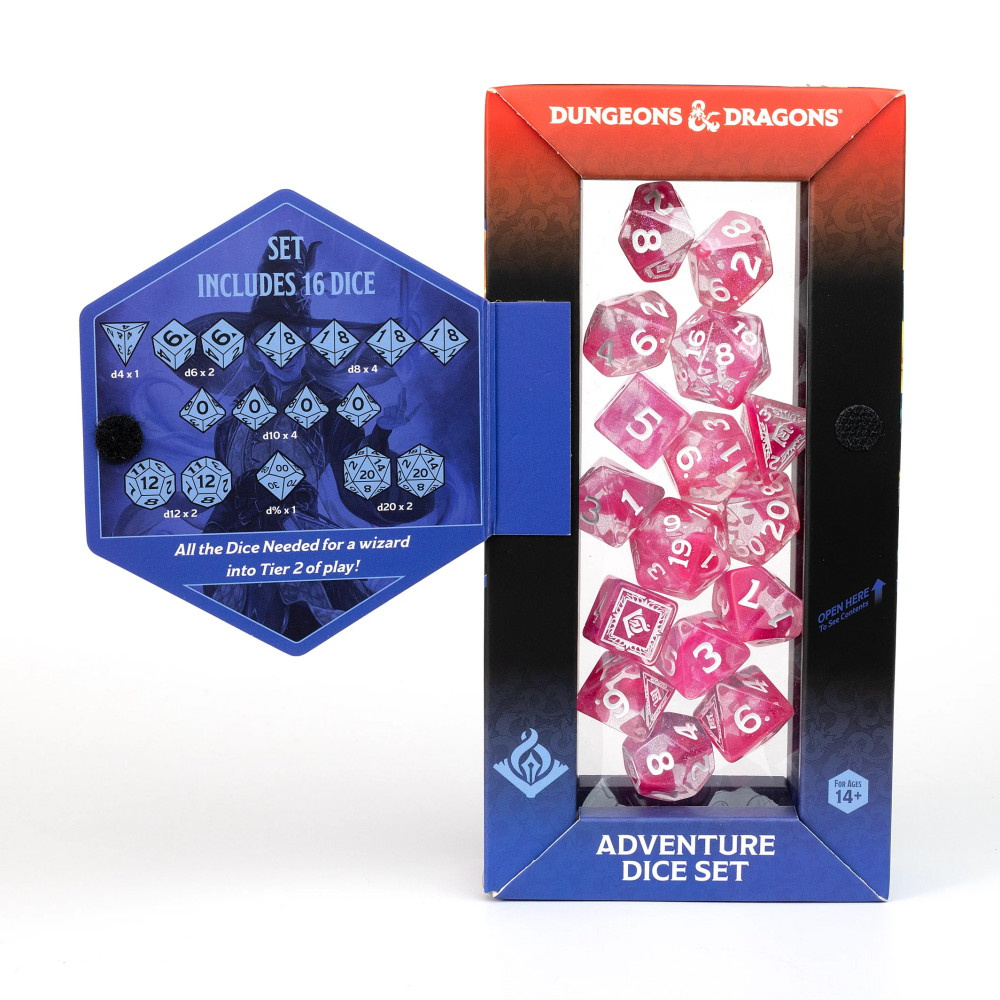 Dungeons & Dragons: Adventure Dice Set - Wizard Fuchsia