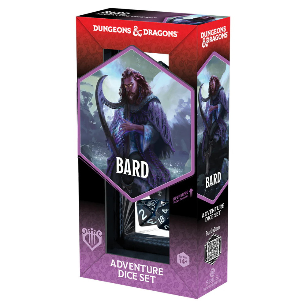 Dungeons & Dragons: Adventure Dice Set - Bard Blue/Black