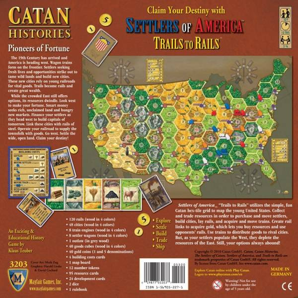 Catan Histories: Settlers of America Trails to Rails