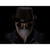Latex Mask Steampunk Black Plague Latex Mask Steampunk Black Plague