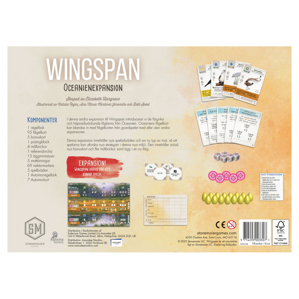Wingspan: Oceanienexpansion (Swe)