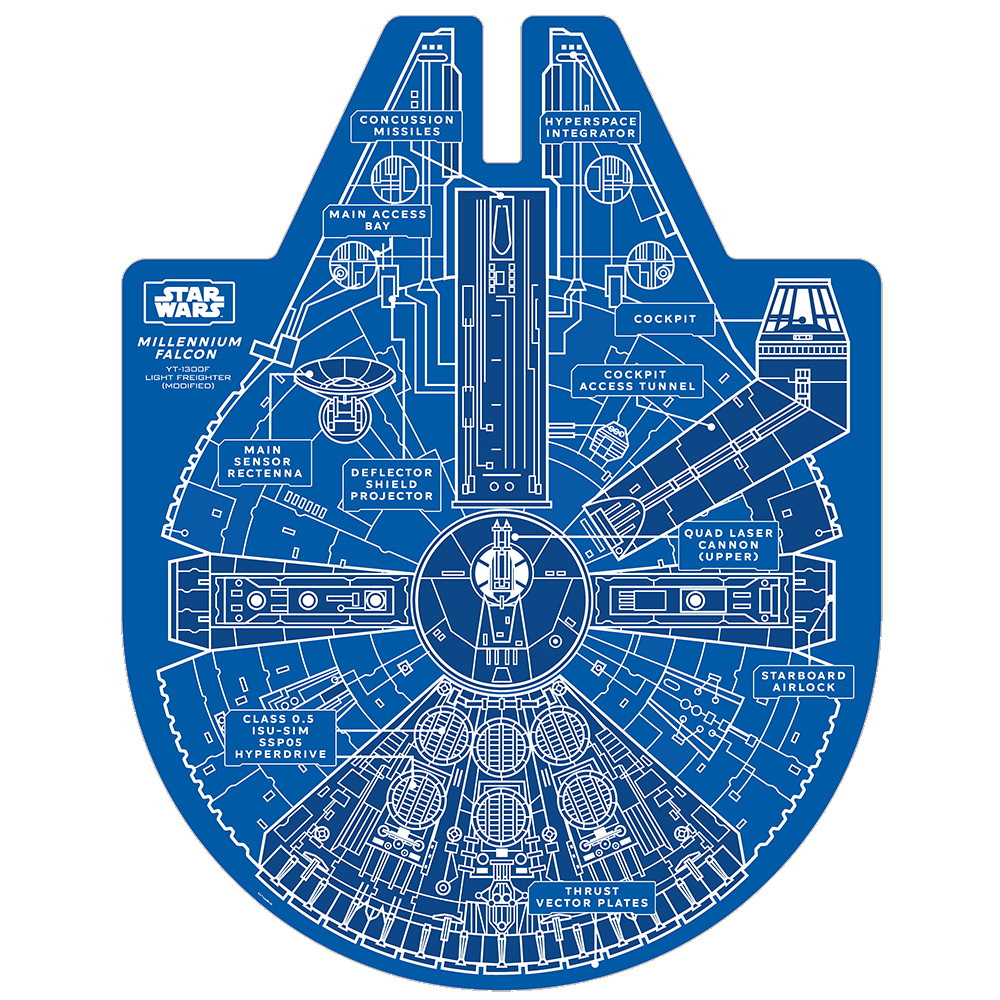 Ridley's Pussel - Millennium Falcon 1000 Bitar