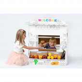 Kartongbyggnad - Marknadsstånd Kartongbyggnad - Marknadsstånd