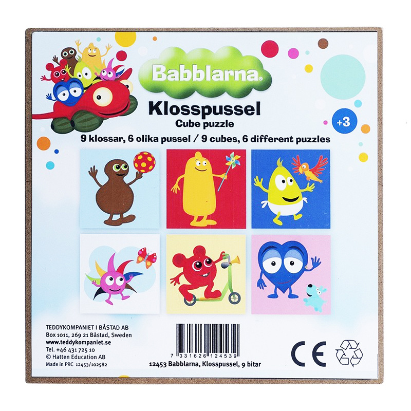 Babblarna Klosspussel 9 bitar