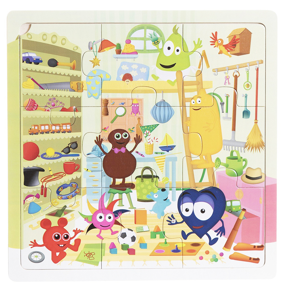 Babblarna Träpussel I Babblarnas prylbod 9 bitar