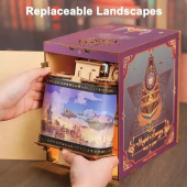 Tonecheer Book Nook - Infinity Train Cabin Kit, Magical Journey Tonecheer Book Nook - Infinity Train Cabin Kit, Magical Journey