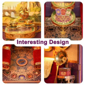 Tonecheer Book Nook - Infinity Train Cabin Kit, Magical Journey Tonecheer Book Nook - Infinity Train Cabin Kit, Magical Journey