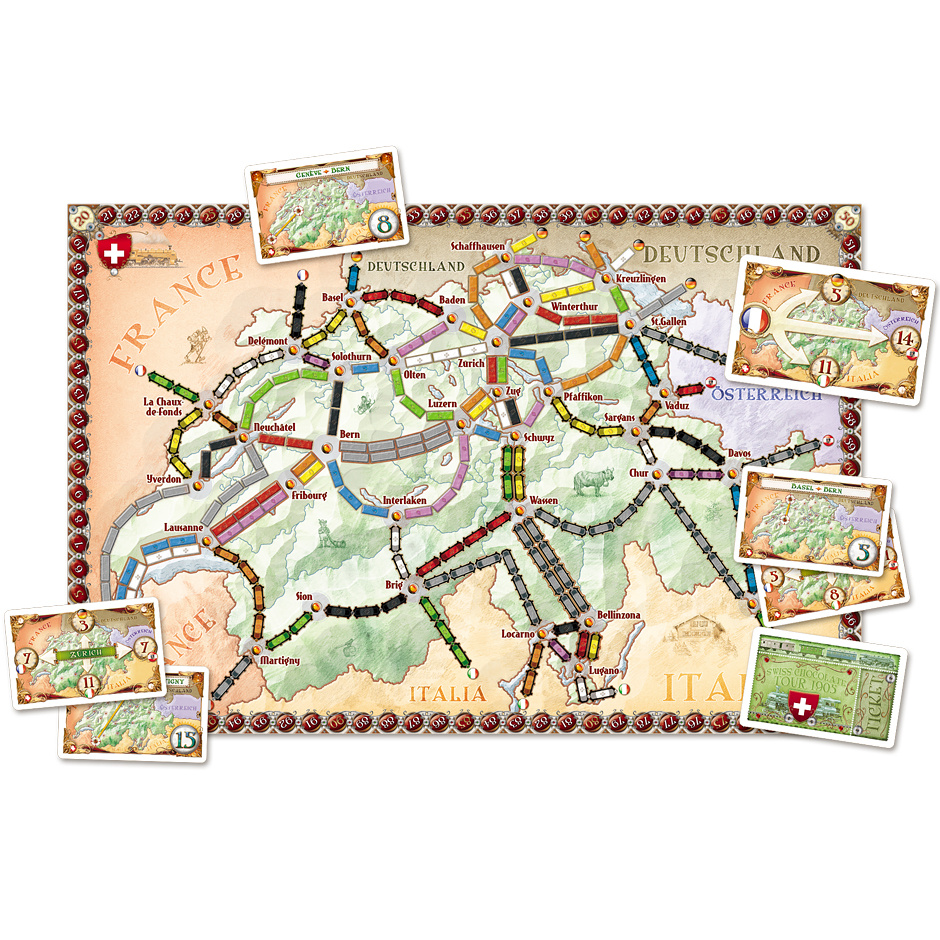 Ticket To Ride: India & Switzerland (Exp.) (Swe)