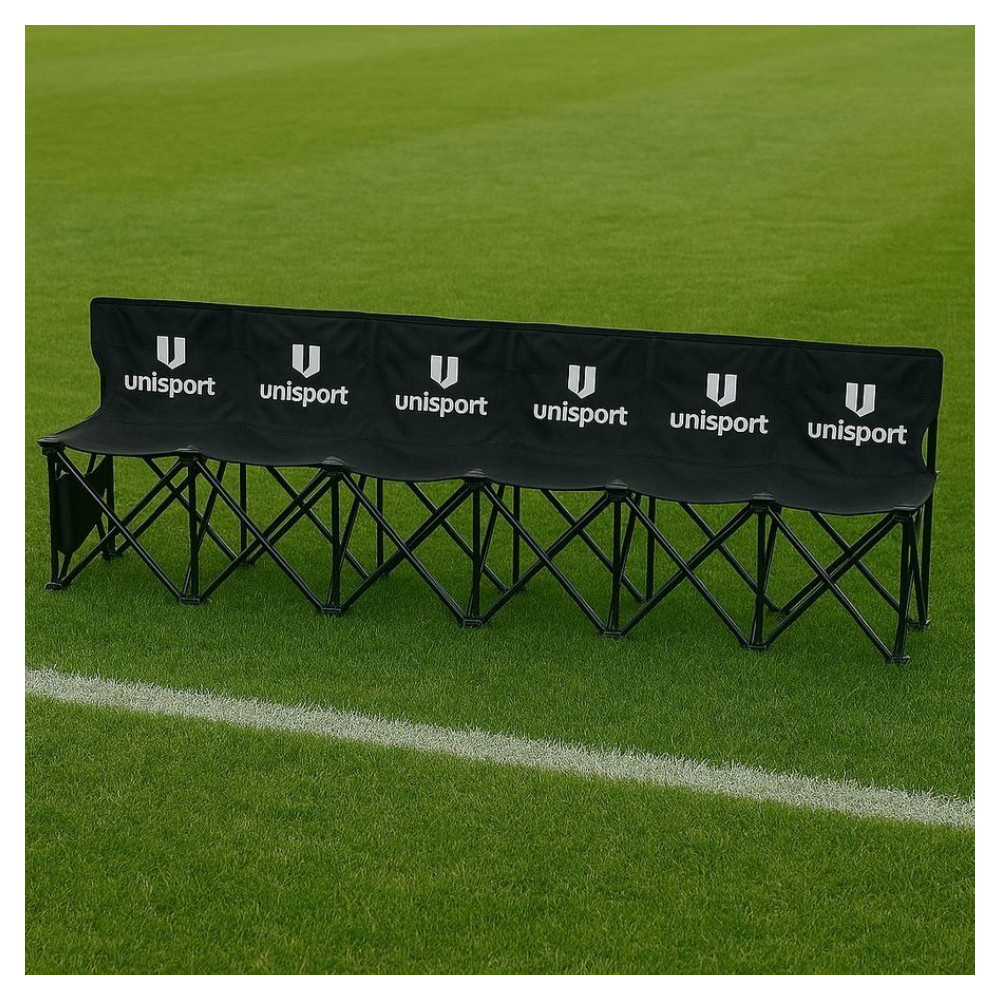 Unisport Hopfällbar Bänk - Svart/Vit