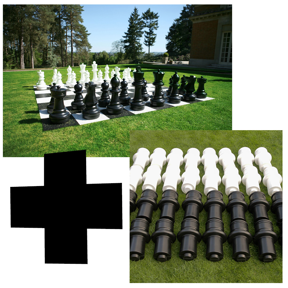 Uber Giant Chess - schackpjäser 60 + förlängare 30 cm